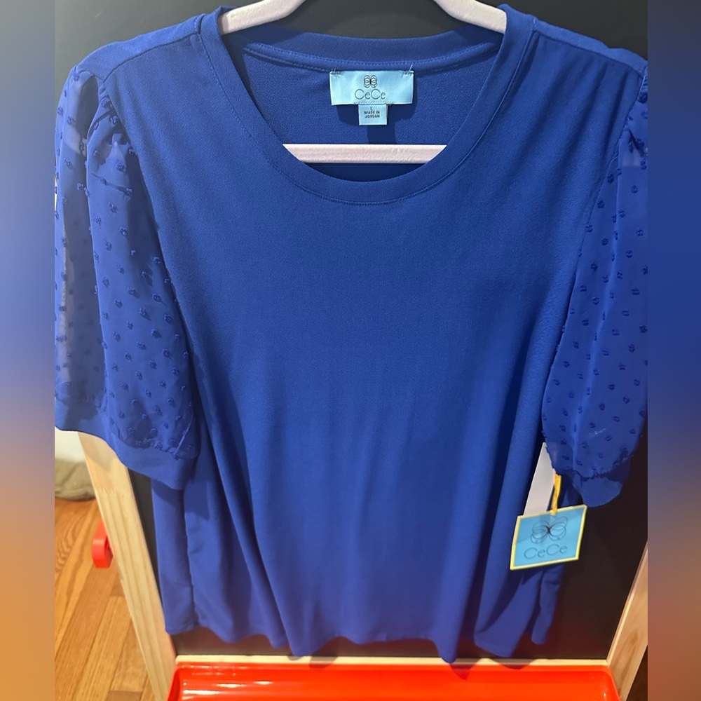 Cece top beautiful color blue